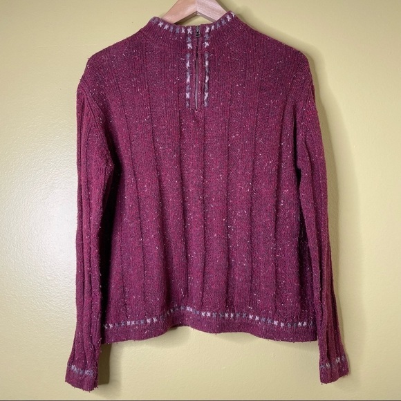 Woolrich Quarter Zip Red Sweater - Picture 1 of 6